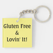 Gluten Free & Lovin' IT Sleutelhanger (Achterkant)