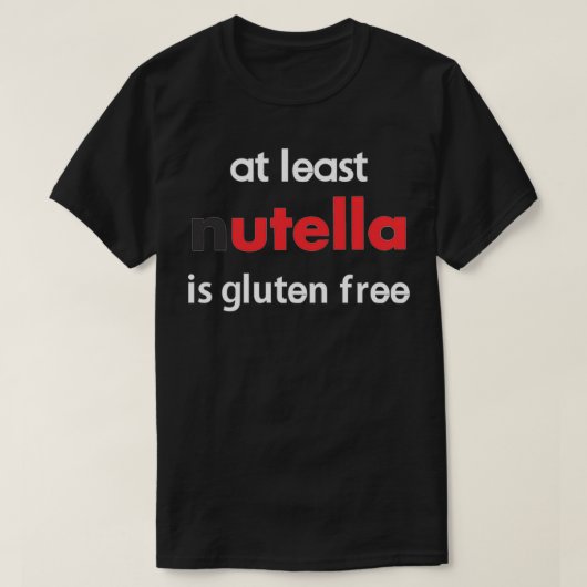 Gluten free Nutella T-shirt (Design voorkant)