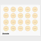 Gluten-Free Request Sticker, Soft Beige - Brown Ronde Sticker (Vel)