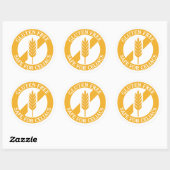 Gluten Free Safe for Celiacs Awareness Sticker (Feuille)