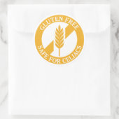 Gluten Free Safe for Celiacs Awareness Sticker (Sac)