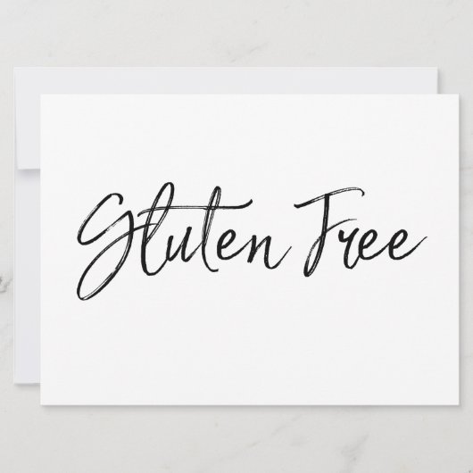 "Gluten Free"-teken | Stijlvol handschrift (Voorkant)
