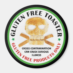 Gluten Free Toaster Magnet Magneet