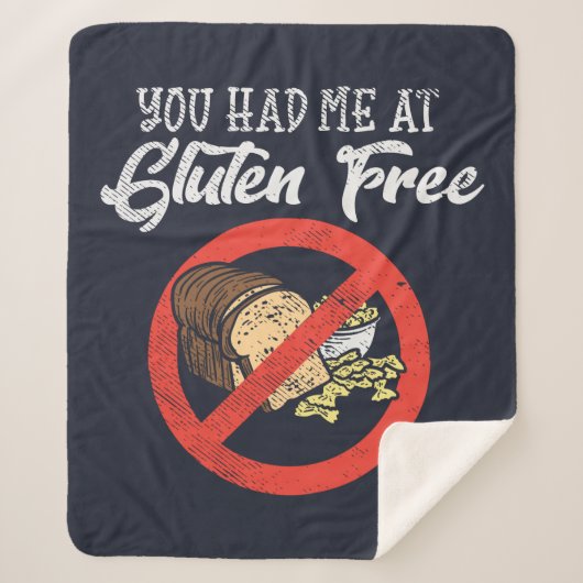 Gluten Free you had me Novelty Sherpa Deken (Voorkant)
