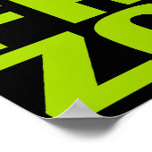 Gluten Free Zone (knolselziekte) Poster (Hoek)