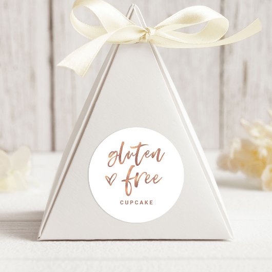 Gluten gratis object | Modern Casual script en har Ronde Sticker