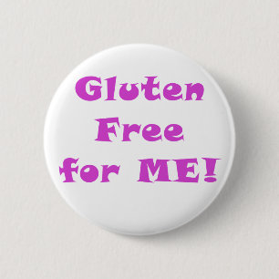 Gluten gratis voor mij ronde button 5,7 cm