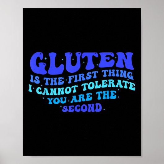Gluten is het eerste wat ik niet kan verdragen gra poster (Voorkant)