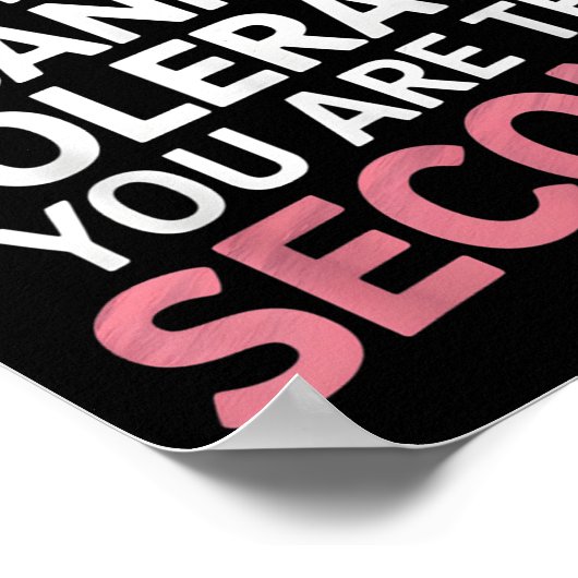 Gluten Is The First Thing I Can't Tolerate You're Poster (Hoek)