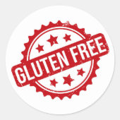Gluten vrij ronde sticker (Voorkant)