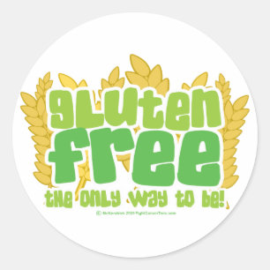 Gluten vrij ronde sticker
