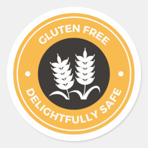 Gluten vrij ronde sticker