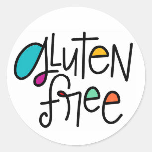 Gluten vrij ronde sticker