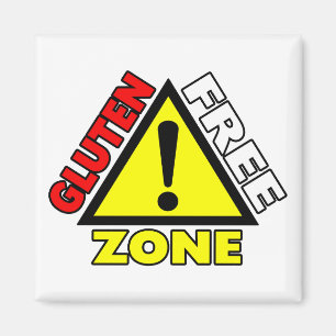 Gluten vrije zone (coeliakie - tarwe-allergie) magneet