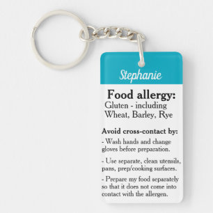 Glutenallergie Alert Sleutelhanger Coeliakie Safe