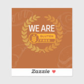 Glutenvrij etiket – Stijlvolle en heldere voedselv Sticker (Vel)