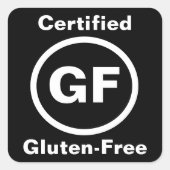 Glutenvrij gecertificeerde sticker (Voorkant)