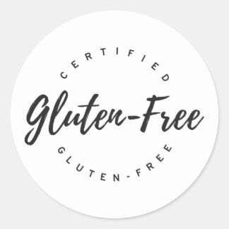 glutenvrij ronde sticker
