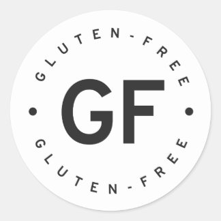 Glutenvrij Ronde Sticker