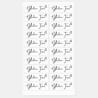 Glutenvrij {sterren} Etiketten | Keuken & huismerk Labels