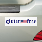 glutenvrije Amerikaanse Bumpersticker (Op auto)