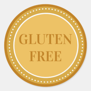 Glutenvrije Bakkerij Voedselallergie Veiligheid Ronde Sticker