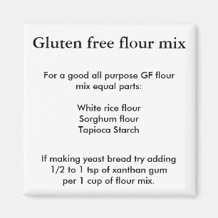 Glutenvrije bloem magneet