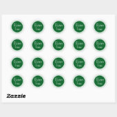 Glutenvrije groene Classic Ronde Sticker (Vel)