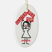 Glutenvrije mama Kerst Keramisch Ornament (Rechts)