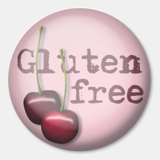 Glutenvrije Stickers - Cherry (Voorkant)