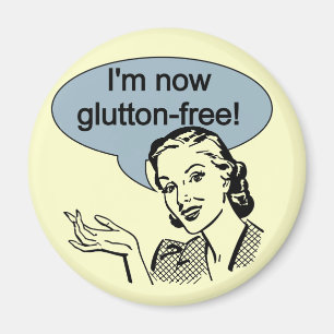 Glutton, vrij van humoristische eetgewoonten magneet