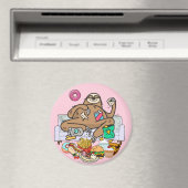 Gluttony Sloth Magnet Magneet (Insitu (Vaatwasser))