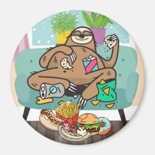 Gluttony Sloth Magnet Magneet