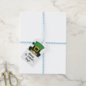 Gluurleprechaun, St. Patrick's Day-feest Cadeaulabel (Met Touw)