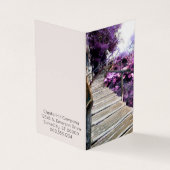 glycine, escalier plié carte de rendez-vous (Extérieur)