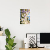 Glycine Hydrangea Bord de Lac Décoration Murale de (Bureau à domicile)