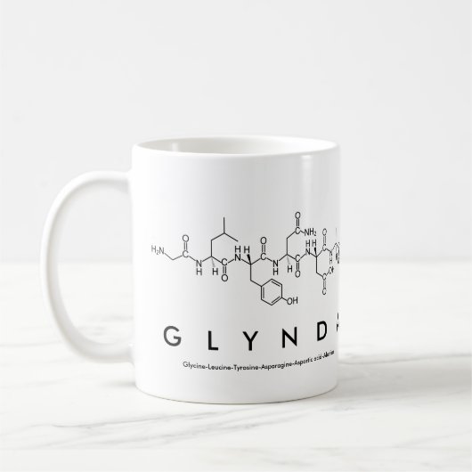 Glynda nom de peptide mug (Gauche)