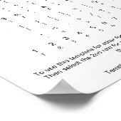 Glyph-tekenvel lettertype bewerken poster (Hoek)