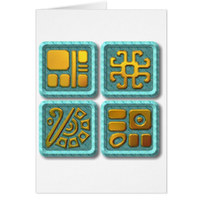 Glyphs-turquoise maya (Devant)