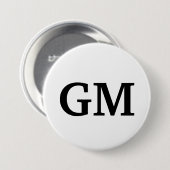 GM-Button Ronde Button 7,6 Cm (Voorkant /achterkant)