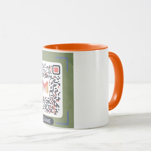 Gmail QR Code Coffee Mug - Me scanner pour Ema Ins (Devant droit)