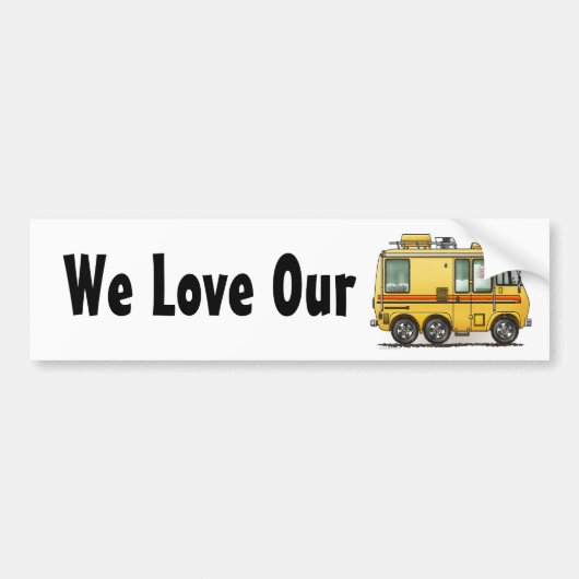 GMC Motor Home RV-Bumpersticker Bumpersticker (Voorkant)