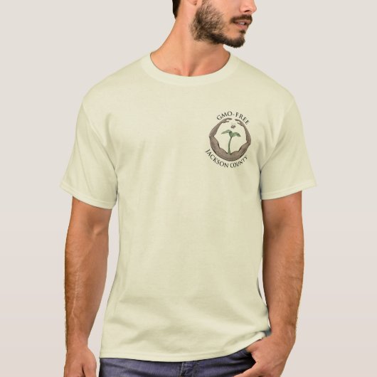 GMO Free Jackson County T-shirt (Voorkant)