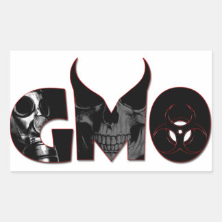 GMO RECHTHOEKIGE STICKER