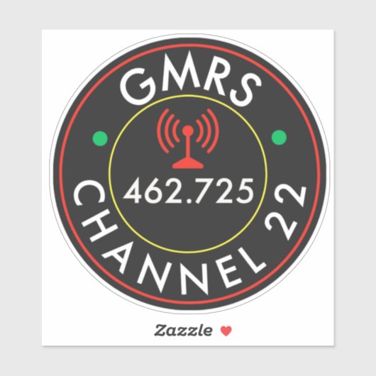 GMRS Radio Kanaal 22 Sticker (Vel)