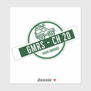 GMRS-radiokanaal 20 Sticker