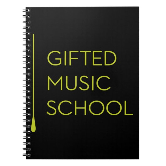 GMS zwarte notebook Notitieboek (Voorkant)