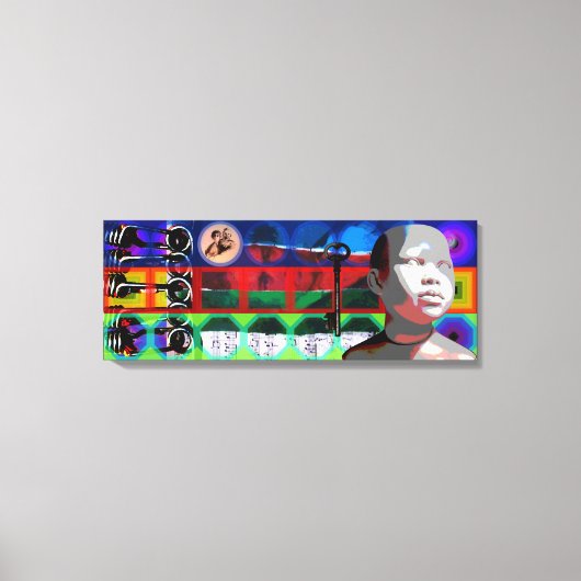 GMT 24 H Project Beethoven Psychedelische Lijsten Canvas Afdruk (Voorkant)