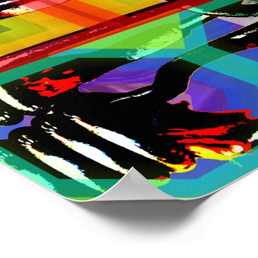 GMT 24 H Project Beethoven Psychedelische Lijsten  Poster (Hoek)