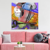 GMT 24 H Project Doll Key gradiënt kleuren Lijst S Canvas Afdruk (Insitu (Woonkamer))